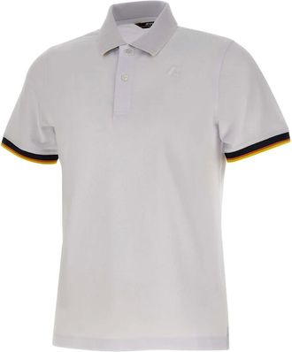 K-Way Tops, Heren, Wit, M, Katoen, Vincent Pique Polo