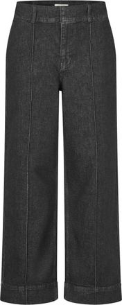 Masai Jeans Cropped Gamba Larga - - Jeans - Donna - Nero - M