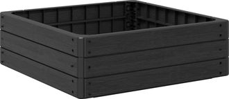 vidaXL Cama Elevada Negro 75,5 X 75,5 X 25 Cm Pp Vidaxl