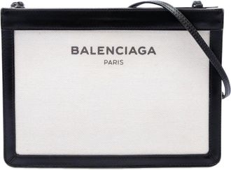 Balenciaga Pre-owned Balenciaga Canvas Navy Pochette Crossbody Unisex 28RB33X9HFG3XRW8