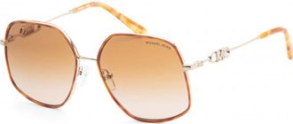 Michael Kors Womens MK1127J-10143B-59 MK1127J 59 10143B Fashion Sunglasses - Brown - One Size