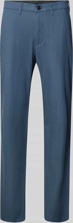 Christian Berg Straight Fit Stoffhose aus Viskose-Mix in Blau, Größe 102