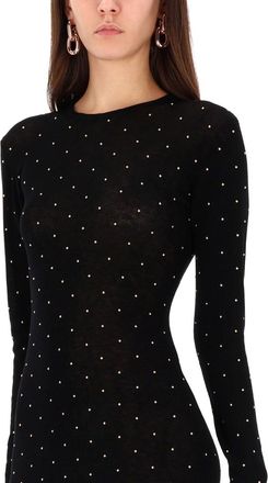 Paco Rabanne Second-Skin Effect Wool Dress - Black