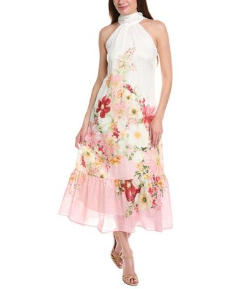 Taylor Sleeveless Linen-Blend Maxi Dress