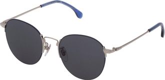 Lozza SL2355 0579 Mens Sunglasses Silver Size 51