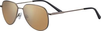 Serengeti Eyewear Haywood Small Polarized SS544001 Mens Sunglasses Brown Size 55