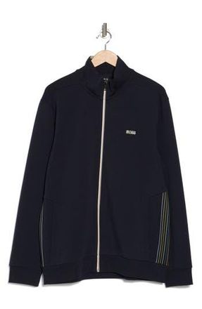 BOSS Skaz Stretch Cotton Blend Track Jacket in Dark Blue at Nordstrom Rack, Size Xx-Large