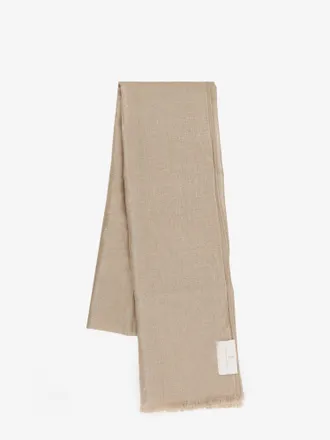 Brunello Cucinelli Sciarpa lurex in lino - BRUNELLO CUCINELLI - gender_Woman
