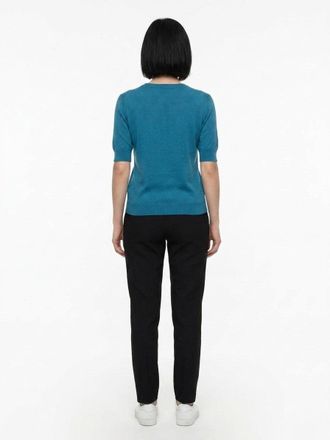 Dolce & Gabbana Silk Crewneck Sweater - Blue
