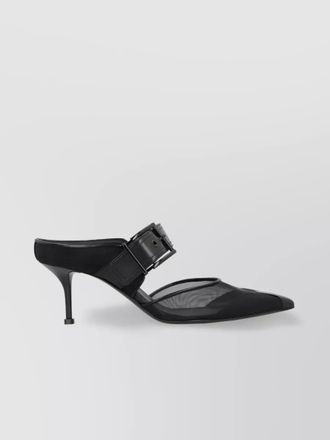 Alexander McQueen punk buckle mules