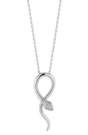 Glaze Jewelry Snake Pendant Necklace in Silver at Nordstrom Rack
