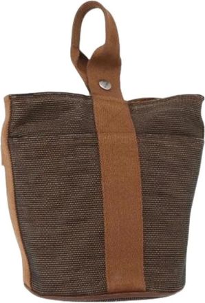 Herm&egrave;s Pre-owned Bucket Bags, female, Brown, Size: ONE SIZE Pre-owned Vintage Bucket Bag