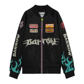 Barrow Bomber Jackets, male, Black, Size: M Nylon and Mesh Bomber