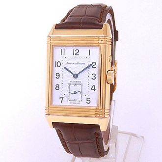 Jaeger-LeCoultre Pre-owned Jaeger LeCoultre Reverso Duo Day Night Hand Wind Silver Dial Mens Watch Q270254