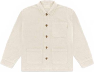 Museum of Peace and Quiet Mens Wordmark Chore Coat In Bone