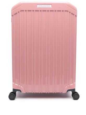Piquadro medium hardside spinner - women - Metal/Nylon/Polycarbonite - One Size - Pink