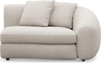 Castlery Fable Right Arm Sofa Customized, (Performance Fleece) Cream, Spill Resistant, Ultra Deep Seats for Sofas by Castlery