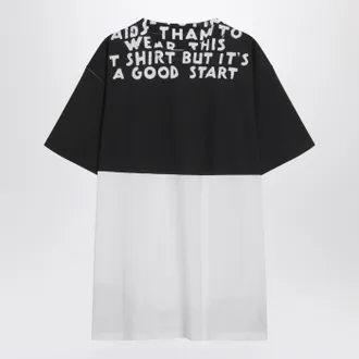 Maison Margiela White/Black Cotton Aids T Shirt