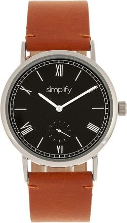 Simplify The 5100 Leather-Band Watch