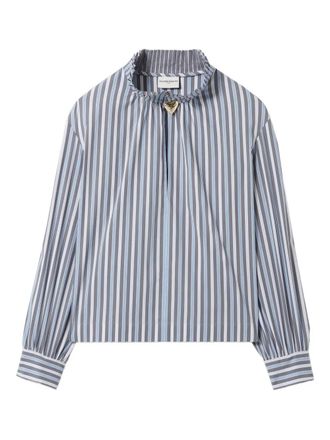 Claudie Pierlot striped cotton top - Blue