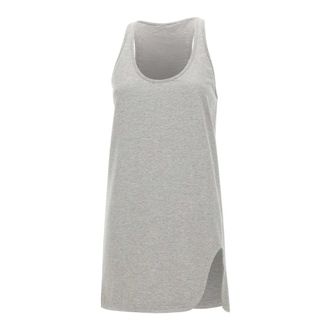 The Attico Short Dresses, female, Gray, Size: XS Fleece Mini Dress