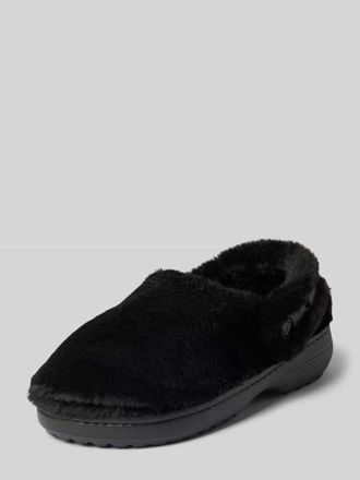 Crocs Slides mit Kunstfell in Black, Gr&ouml;&szlig;e 36/37
