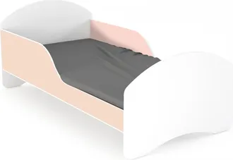 OEM Cama Infantil Leo2 160x70 Blanca Y Rosa