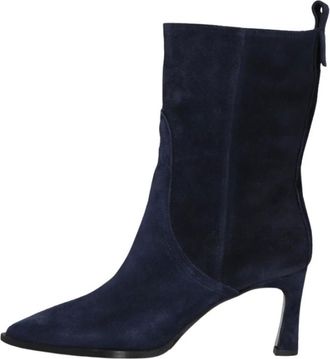 Lina Locchi Schoenen, Dames, Blauw, 38 EU, Su&egrave;de, AV 131 Enkellaarsjes