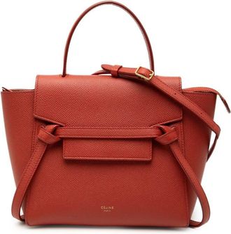 Celine Pre-owned Celine Nano Grained Calfskin Belt Bag Ladies XC6S83BMJZPZJSI6