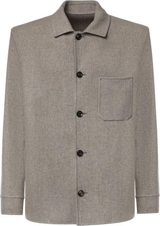 Eleventy Lichte Jassen - Heren - Zomerjassen - Beige - L - Jassen