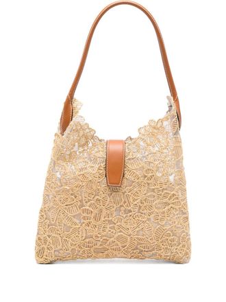 Ermanno Scervino Bolso Hobo Mediano Rafia