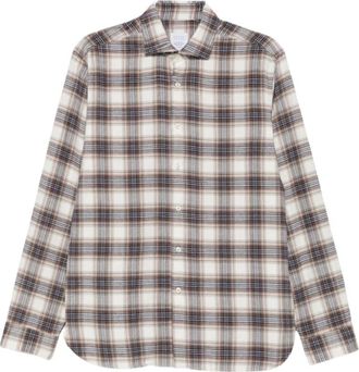 Xacus Camicia a Quadri a Maniche Lunghe - - Shirts - Uomo - Marrone - 2XL