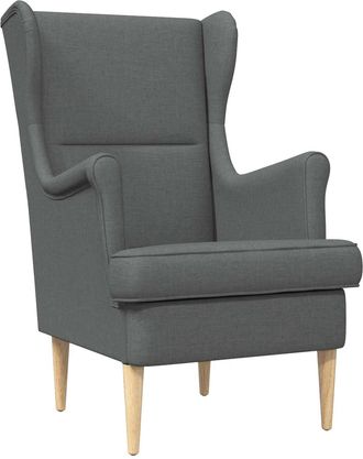 vidaXL Sill&oacute;n Gris Oscuro Tela Vidaxl