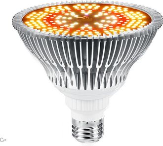 OEM Ampoule De Culture - E27 - 150 W - Spectre Complet Uv Ir - Pour Serre Et Plantes D Interieur - 200 Led - Jaune