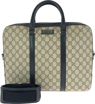 Gucci Gg Supreme Briefcase (Authentic Pre-Loved)