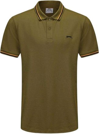 Slazenger Herenpoloshirt met contrasterende punten (Khaki)