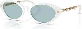 Versace Blue Oval Ladies Sunglasses VE4469 547172 54