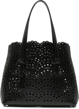 Alaia Mina 25 Bag In Vienne Wave Calfskin