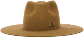 Ruslan Baginskiy Felt Fedora Hoed - unisex - Accessoires - Beige - Maat: S