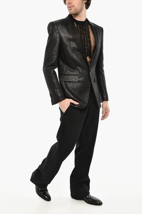 Dsquared2 Blazer a 1 Bottone In Misto Lana con Uno Spacco Dsquared2
