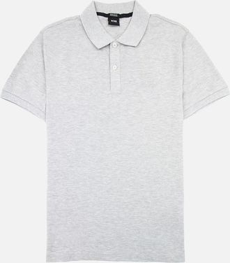 HUGO BOSS Mens Hugo Boss Pallas Polo S/s Light Grey - Size: 44