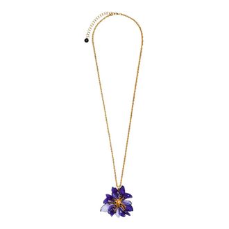 Nina Ricci Accessoires, Dames, Paars, ONE Size, Pistil Bloom Ketting