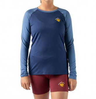 Rabbit Womens Ez Perforated Long Sleeve Tee In Pageant Blue