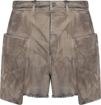 Rick Owens Stefan Cargo Shorts - Heren - Denim shorts - Bruin - W31 - Katoen - Korte Broeken