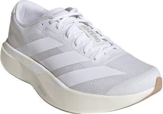 adidas Adizero Evo SL Running Shoe in White/White/Warm Sandstone at Nordstrom, Size 11.5