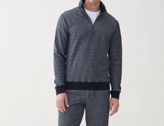 Surfside Supply Bobby French Terry Zip Sweater - Plus In Navy Blazer