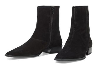 Vagabond Nella Suede Bootie Womens Shoes Black : EU 40 (US Womens 10) M, Leather/Suede