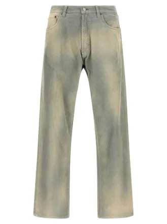Prada Light Blue Straight Flat Front Pants
