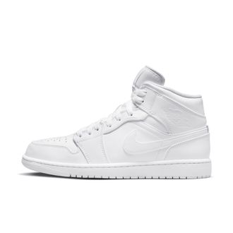 Nike Jordan Mens Air Jordan 1 Mid Shoes in White | 554724-136
