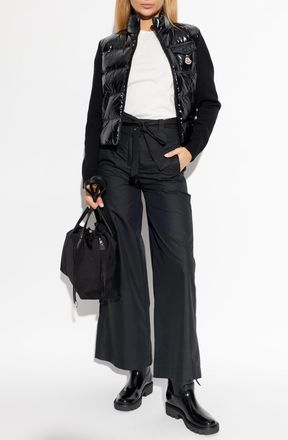 Moncler T-shirt With Logo, Womens, Cream